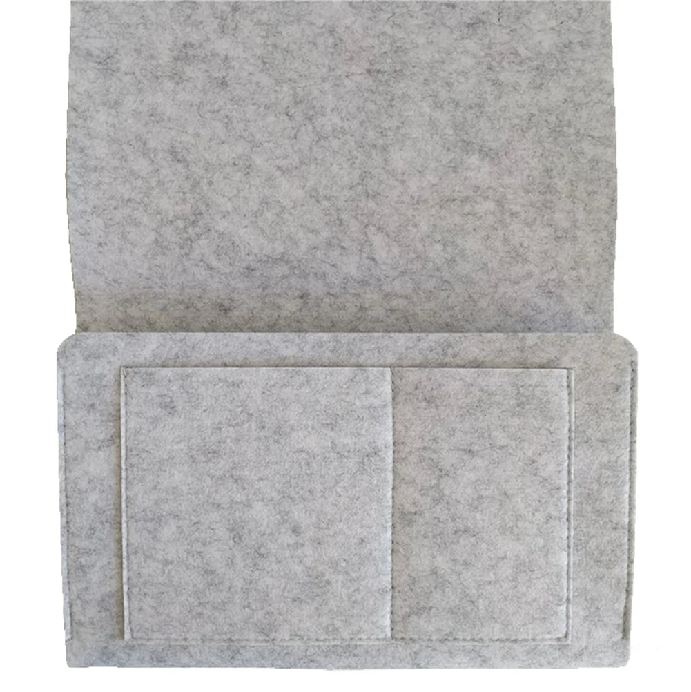 ベッドサイド収納バッグ - フェルト ソファ リモコン 小物入れ ポケット