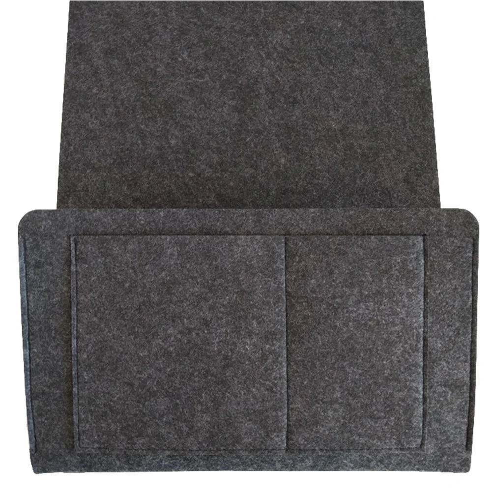 ベッドサイド収納バッグ - フェルト ソファ リモコン 小物入れ ポケット