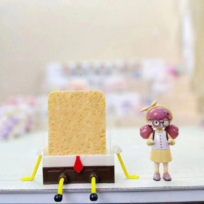 スポンジボブ 水切りラック - キッチン スポンジホルダー 吸水 かわいい